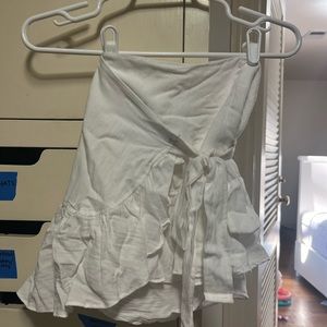 White Wrap Skirt
